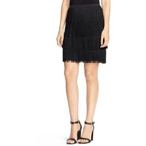 NWT  Ralph Lauren Petite Tiered Fringe  Skirt 2P